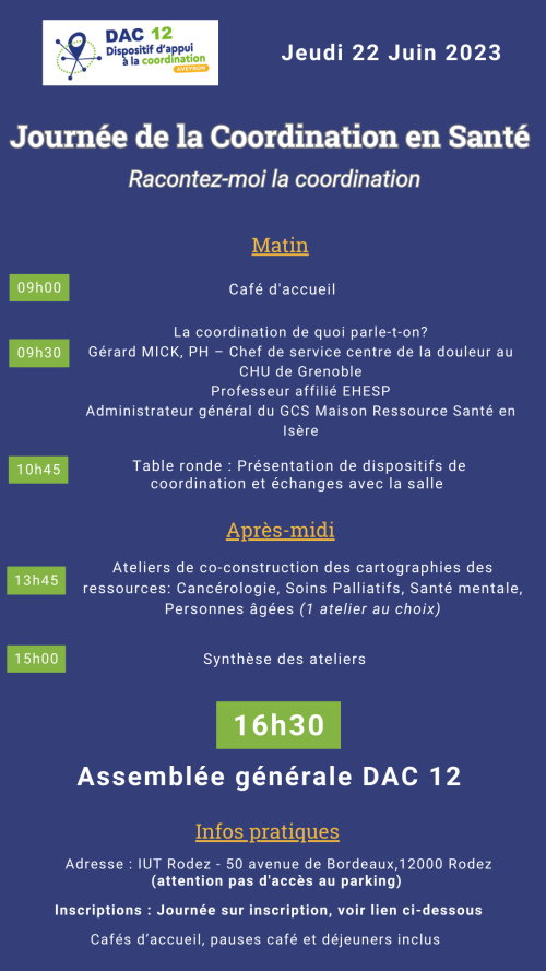 Programme Journée de la Coordination en Santé 